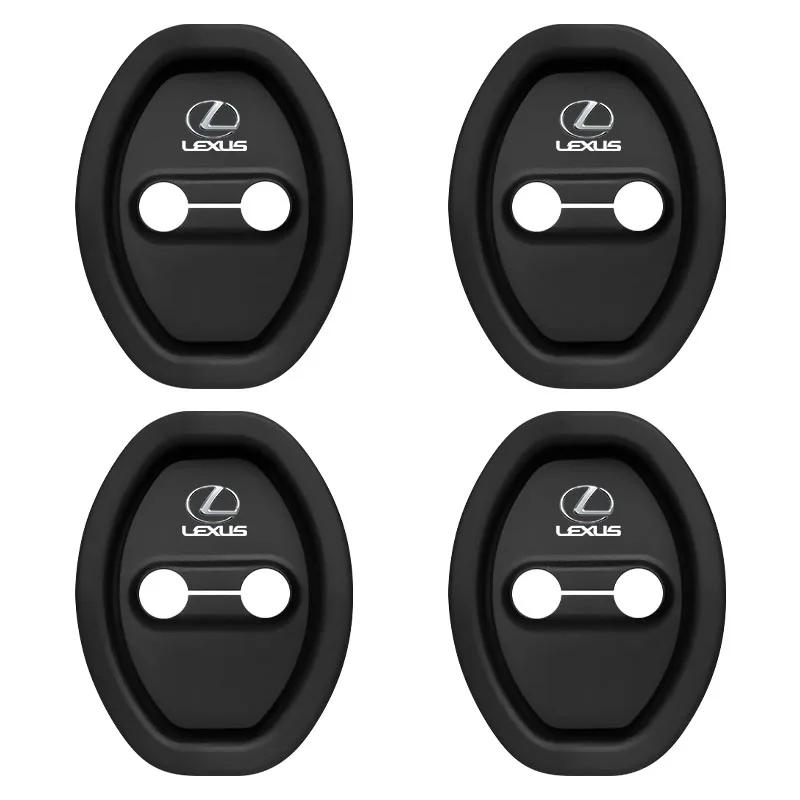 4pcs Car Door Lock Protect Cover Silica gel Case For Lexus IS300H NX300H CT200H IS250 IS200 RX400H RX450H IS 220D 250 UX