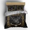 Deer, Skull, Crescent, Scrollwork. Bedding Sets Duvet Cover Sets Duvet Covers Pillowcases(1 * Duvet Cover 2 * Pillowcases Without Duvet Insert)
