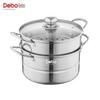 Debo Madrid Edelstahl 2-Lagen Dämpfertopf