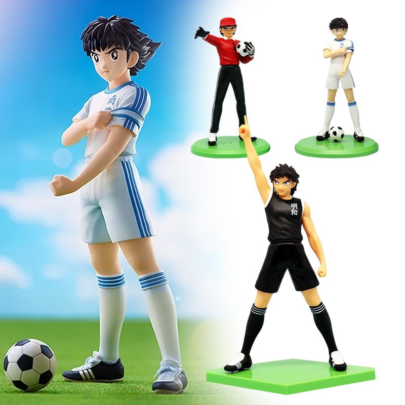 Captain Tsubasa Anime Figure Ozora Tsubasa Action Figures Hyuuga Wakabayashi/ Kojirougenzou Figurine Collection Model Toys