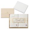 Kinsei Official Gift White Woven Towel Face Towel Set In Wooden Box Imabari Towel White Made In Japan Gift SR23025Z [Imabari Wrapping] 2-Piece