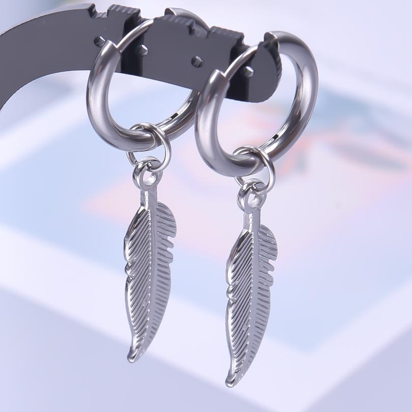 The Sword Earrings For Women/Men Accessories Vintage Jewelry Stainless Steel Hoop Ear Piercing Sabre Charm Goth Pendientes Gifts