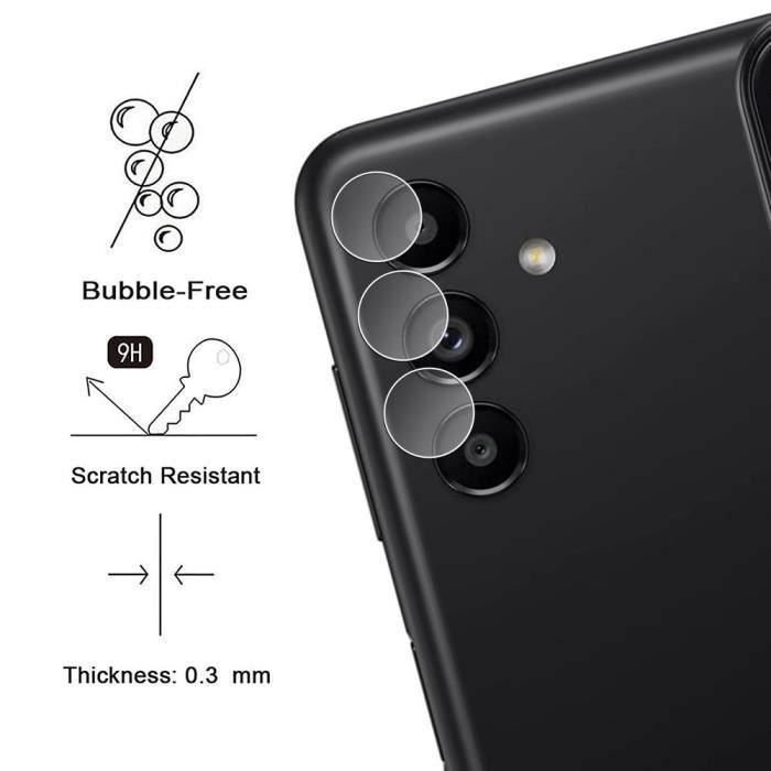 Protection Caméra - BOOLING - Compatible Samsung Galaxy A13 5G - Verre Trempé - Lot de 2 - Résistant aux rayures