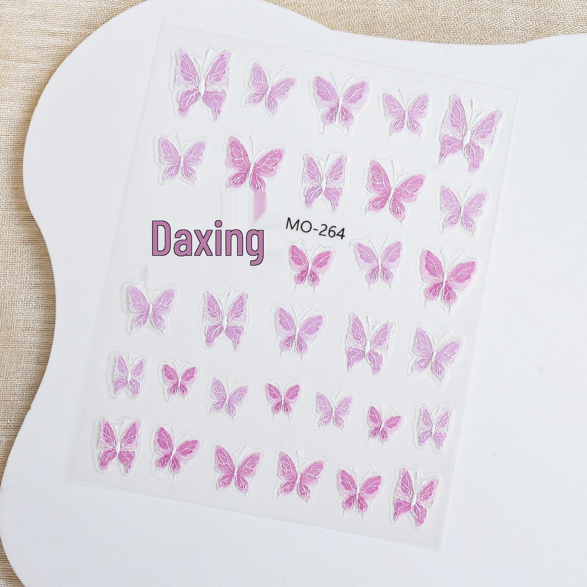 

The Wizard of Oz 3D Butterfly Embossed Nail Stickers - Cute Self-Adhesive Nail Decals