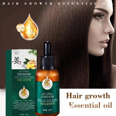Essenza di olio essenziale per il trattamento dei capelli allo zenzero Essenza liquida originale genuina per la perdita dei capelli al 100% Salute e bellezza Essenza per la crescita dei capelli spessi