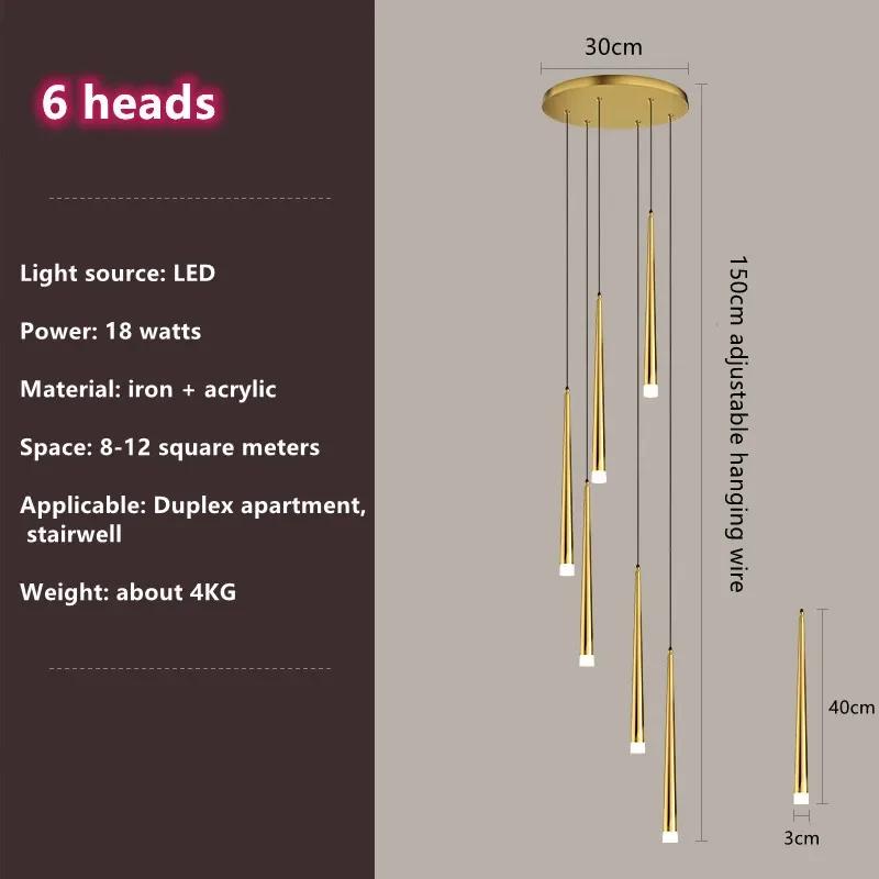 Nordic Led Pendant Lamp Long Downlight Kitchen Restaurant Bar Chandelier Decorative Chandelier Bedside Chandelier Ceiling Lights