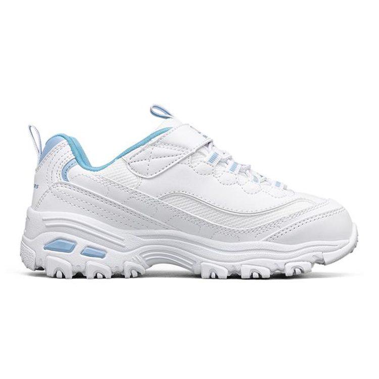 Skechers D'LITES 1.0 Sports Casual Shoes White Kids' 664180L-WHT