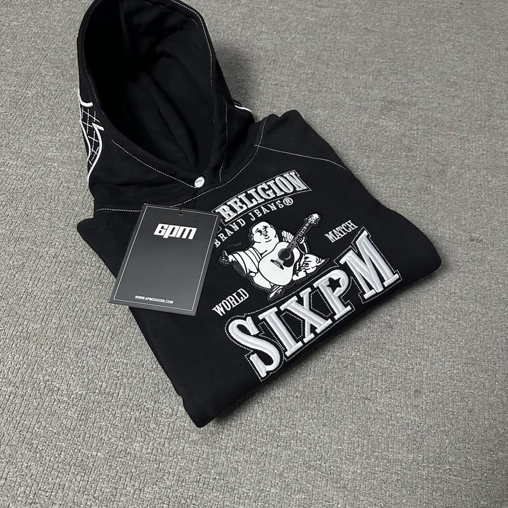 Cross-border Men's & Women's Warm Embroidered Hoodie & Sweatpants Set - Autumn/Winter Velvet Casual High Street Style