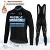 Winter Team Cycling Clothing Thermal Fleece Cycling Clothes Men Jersey Suit Outdoor Riding Bike Ropa Ciclismo MTB Bib Pants Set