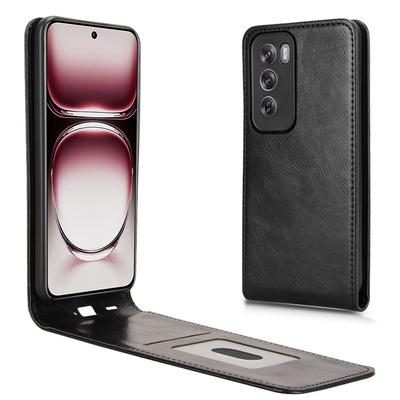 For OPPO Reno 12 5G Business Flip Vertical Case Retro Skin-friendly Full Cover Card Holder For OPPO Reno 12 Pro 5G Phone Bags