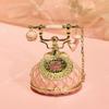 Vintage Telephone Shaped Enamel Box, Cloisonne Jewelry Storage Figurine, Creative Mini Alloy Craft for Home Display