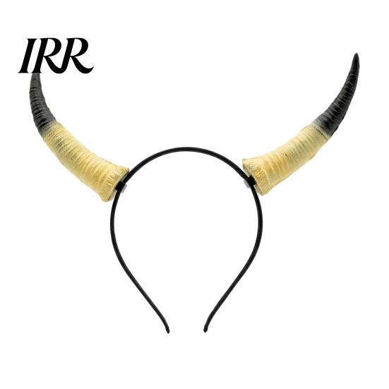 Retro Simulation Horn Headband Halloween Ram Headband, Detachable Devil Headpiece for Flexible Carnival Party, Festival Cosplay Hair Accessory, Stage