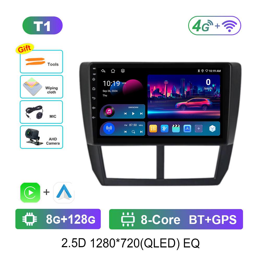 Android 14 Car Radio Multimedia Player for Subaru Impreza GH GE 2007 - 2011 GPS Navi WiFi QLED Touch Screen DSP Stereo 4G