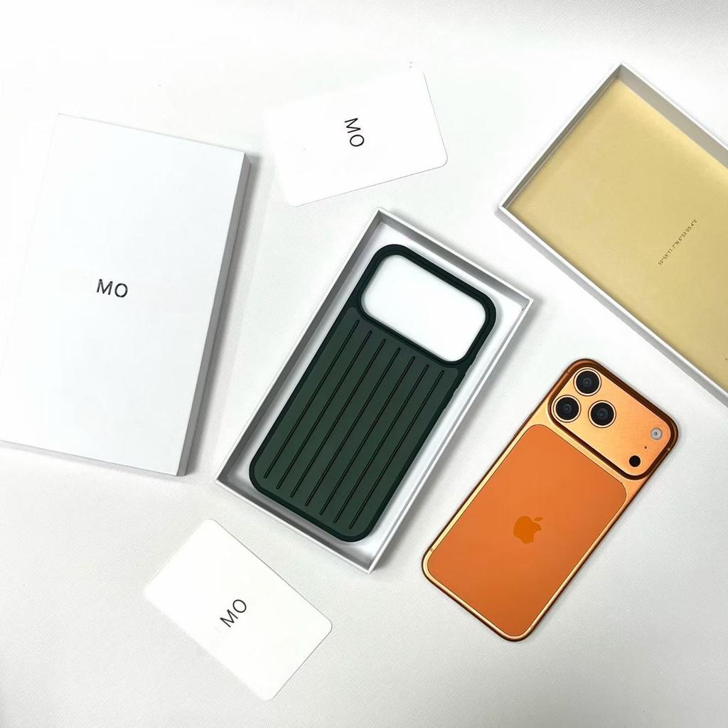 INS Unique Creativity for RIMOWA Business Luggage Case for IPhone 17 Pro Max 16 15 14 13 3D Corrugated Stripe Stylish Aluminum Alloy Anti-drop Cover