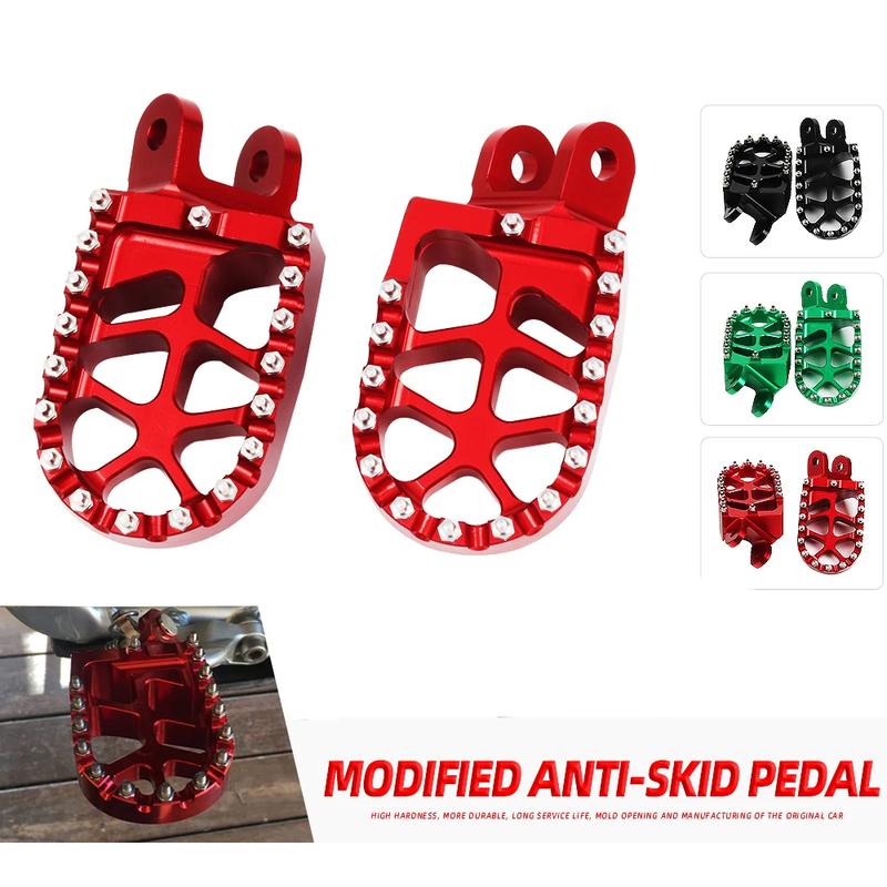 Fußrasten Fußrasten Pedal Fußrasten Für Honda CR 80 85 R CRM 250 XR 400 R CRF 230 1000 L DTC Für KAWASAKI KLX 250 S 300 R KLR 650