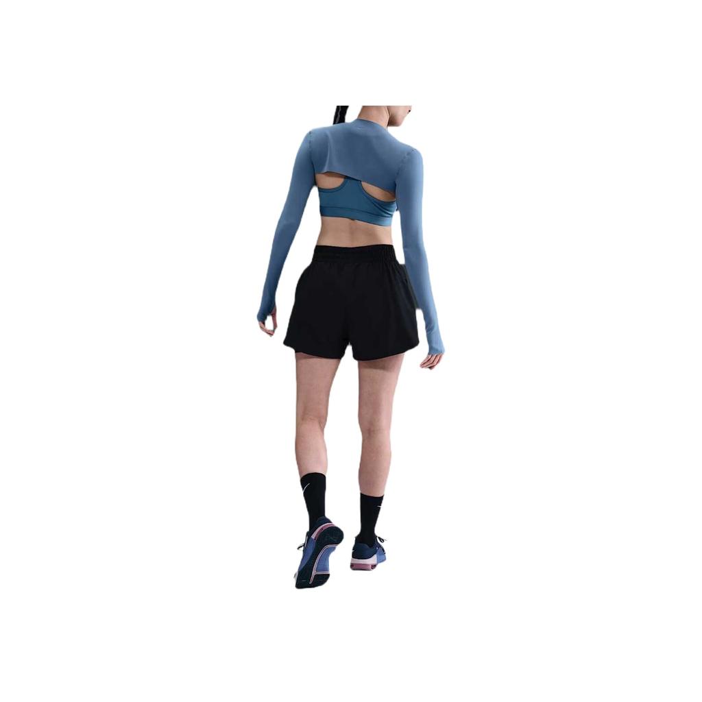 Nike Dri-Fit Swoosh Soft Comfortable Simple Versatile Sports Shorts Women Shorts Black HV0577-010
