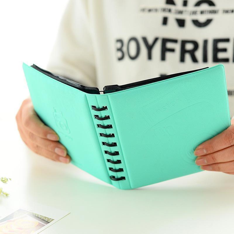 68 Pockets Universal Photo Album Mini for Instant Coil Album Picture Case for 8.5*6.3cm Photos.