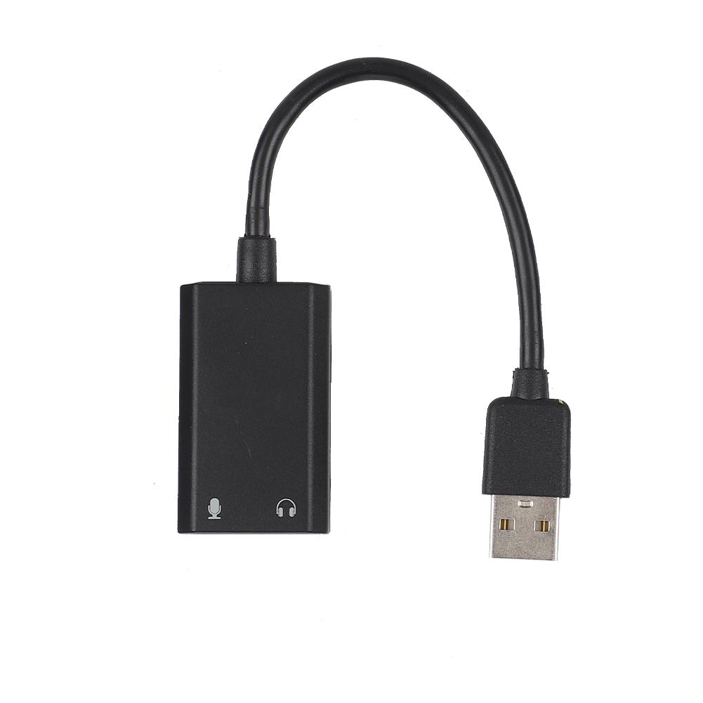 SKT2BK USB2.0 External Drive Free Sound Card with Headphones Mic Input for Laptop Desktop uygun