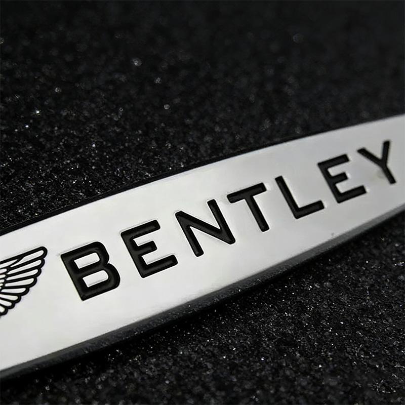 Autocollants Décoration Insigne Décalcomanie Carrosserie Métal 3D Pour Bentley Flying Spur Continental GT Bentayga Mulsanne Accessoires Auto