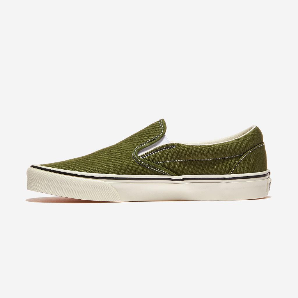 Vans Classic Slip-On - Zelený balzám z kachního plátna [VN000Z7AGRK-DUCK CANVAS Zelený balzám]
