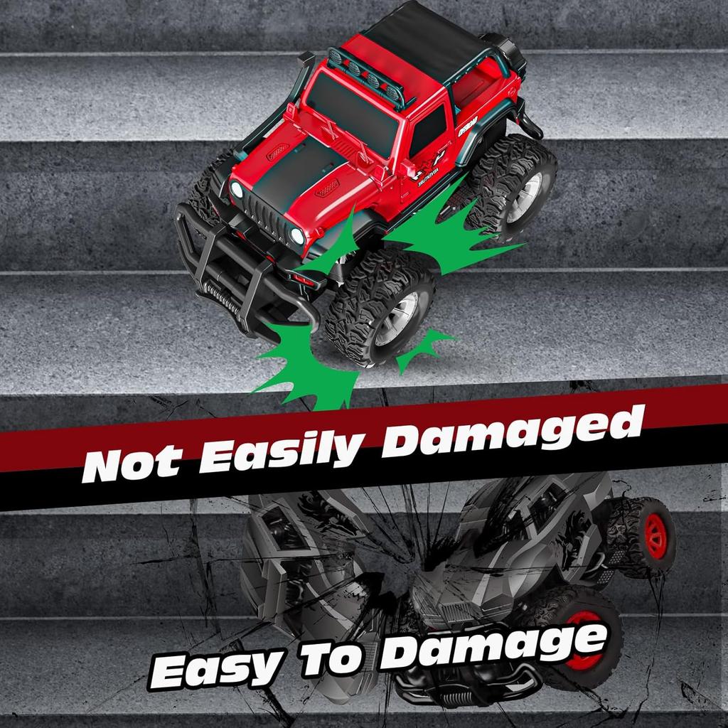 Toy Remote Control Car Rc Off-Road Monster Truck For Adults Or Ages 6+ Kids All Terrain Climbing Vehicle Gifts For Boys