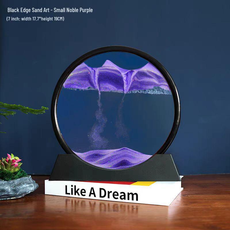 

Three-Dimensional Quicksand Hourglass Ornament for Office and Home Decor