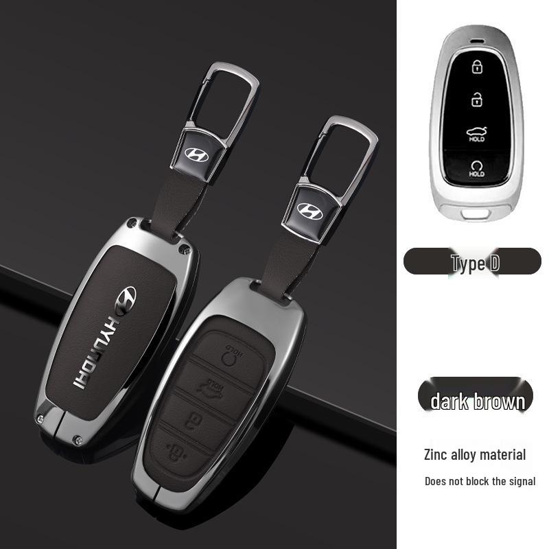 Key Cover Compatible with Beijing Hyundai Ix35, Elantra, Festa, Verna, Ix25, Santa Fe - Premium Men's Bag Case