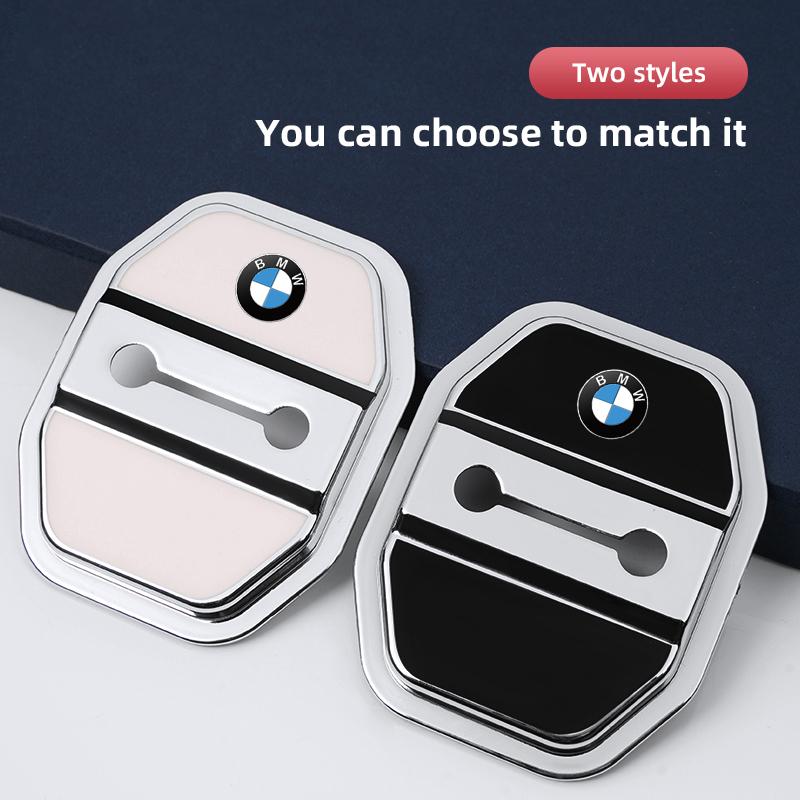 4Pcs Car Door Protection Cover Valve Cap Sticker Decoration Accessories For BMW X1 X2 X3 X5 X4 X6 X7 iX3 F20 F10 F07 E70 E46 E90