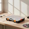 With Transparent Lid Customizable Compartment Box Removable Dividers Compartmented Organizer