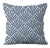 Simple Blue Printed Pillowcase Car Ornaments Office Living Room Home Pillowcase
