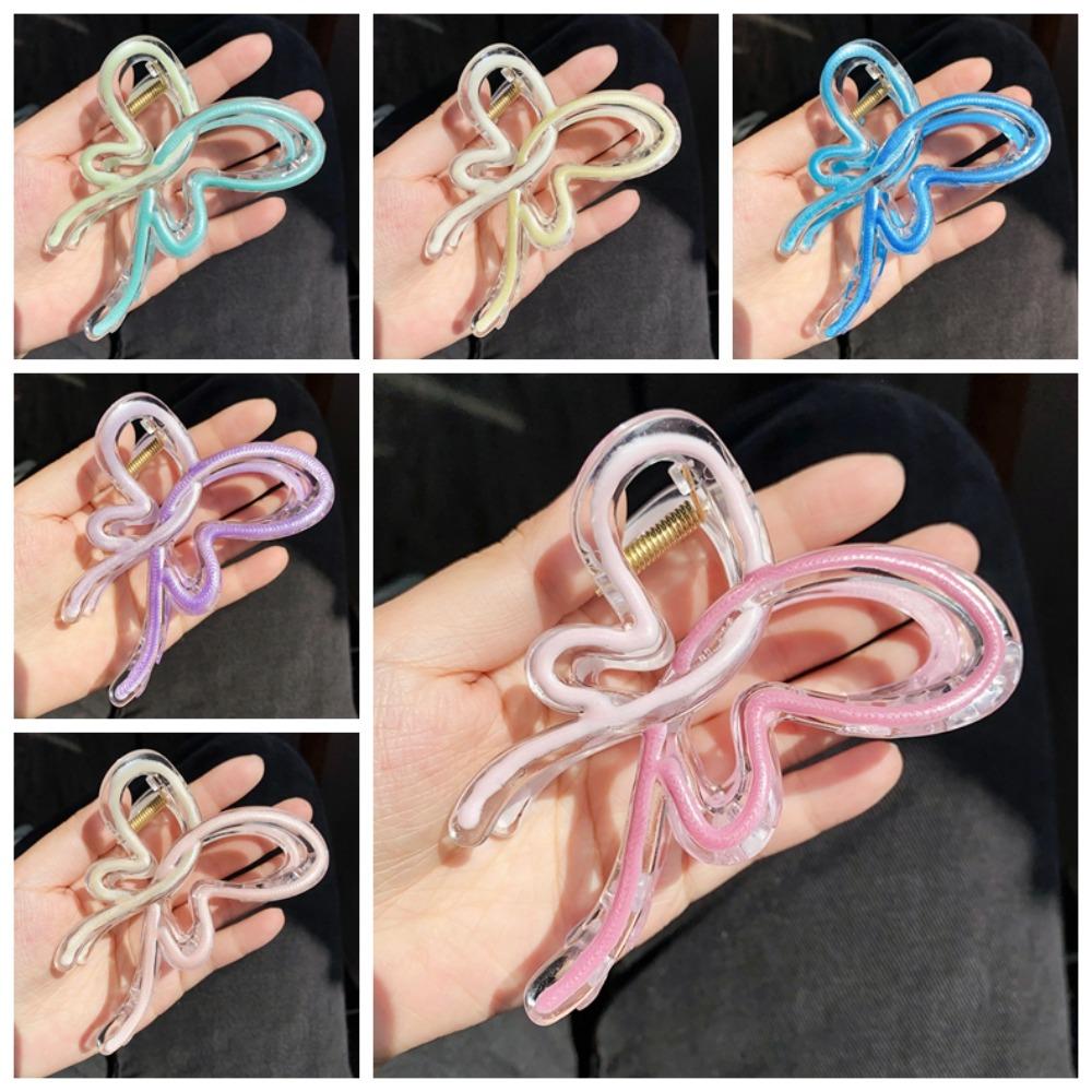 Beach Headwear Butterfly Hair Claw Plastic Butterfly Shark Clip Butterfly Hairpin  Vacation