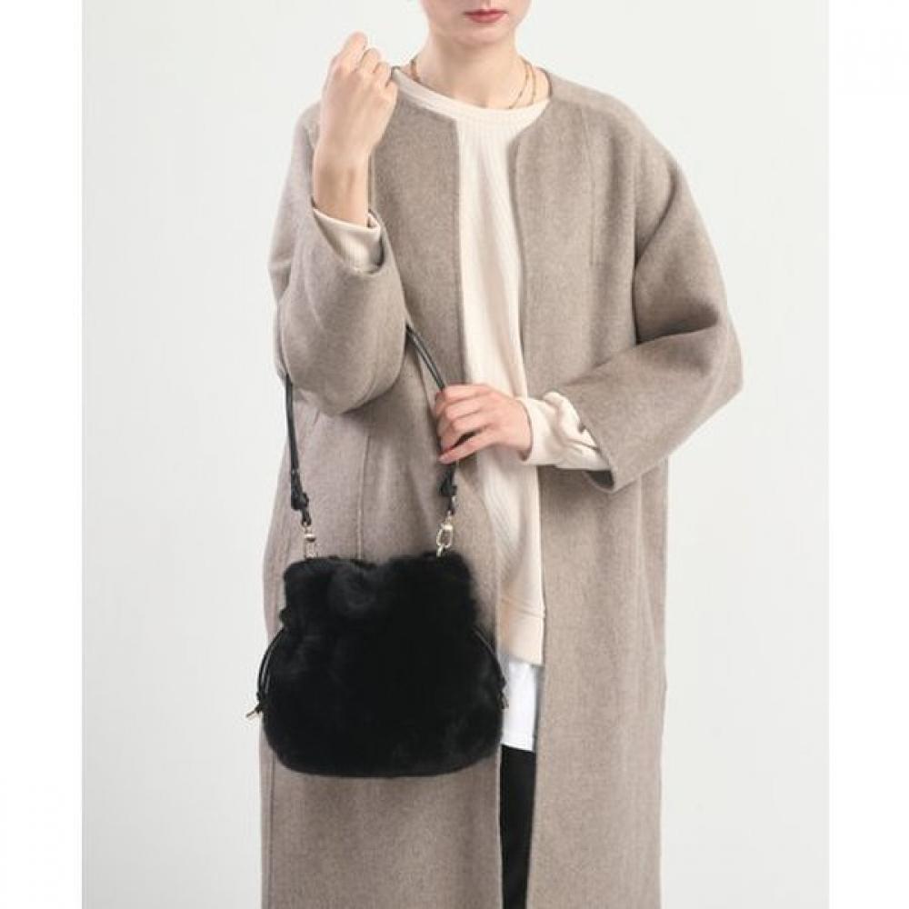 Lala Black Fur Lucky Bag  Lala Canvas Bag + Wool Gloves Gift   Lala2f144 