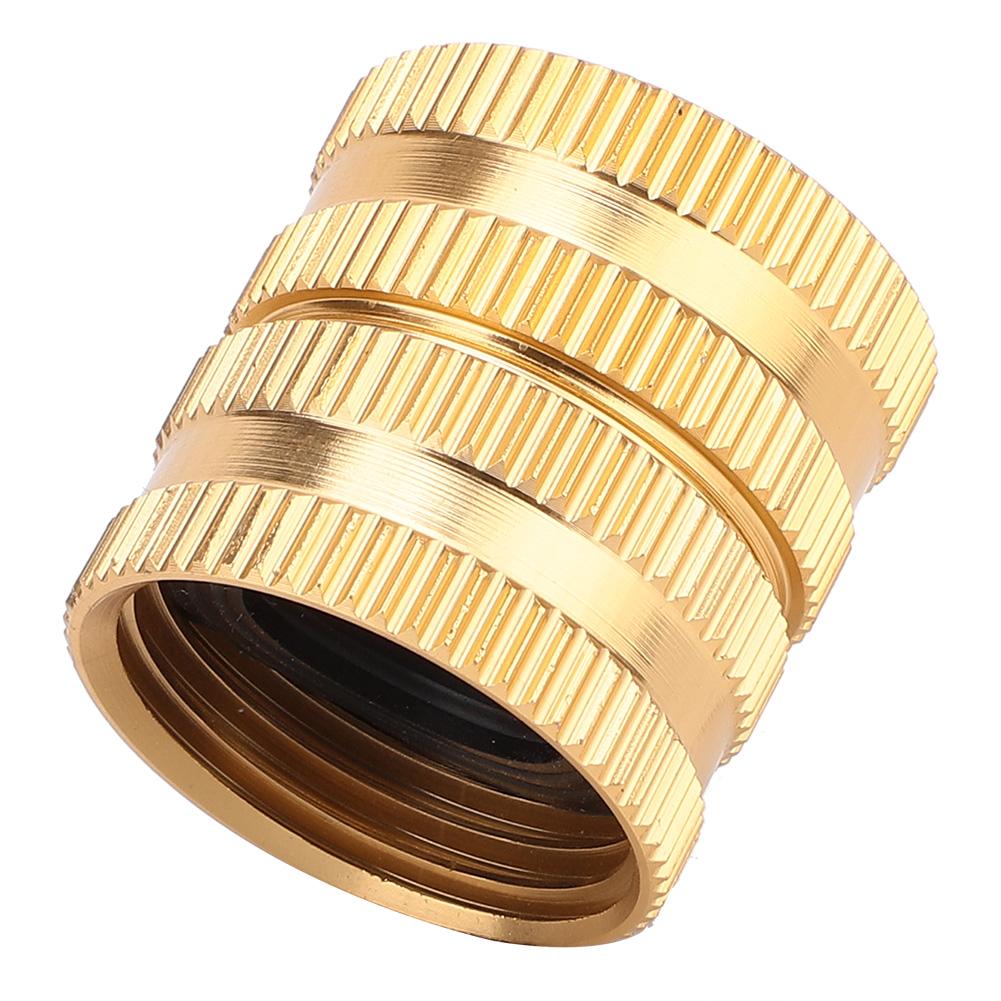 3 4  Brass Hose Tap Connector Threaded Garden Water Pipe Adaptor with Gasket