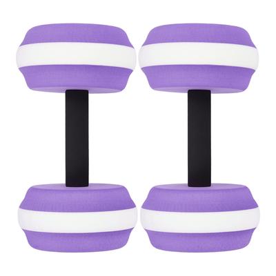 2 Adet Su Dambılları EVA Yüzen Dambıl Fitness Barbell Ekipmanları Su Aerobik Egzersizi için