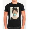 Classic British Actress T-Shirt, Bubblegum Portratit 100% Cotton Gift Tee Top