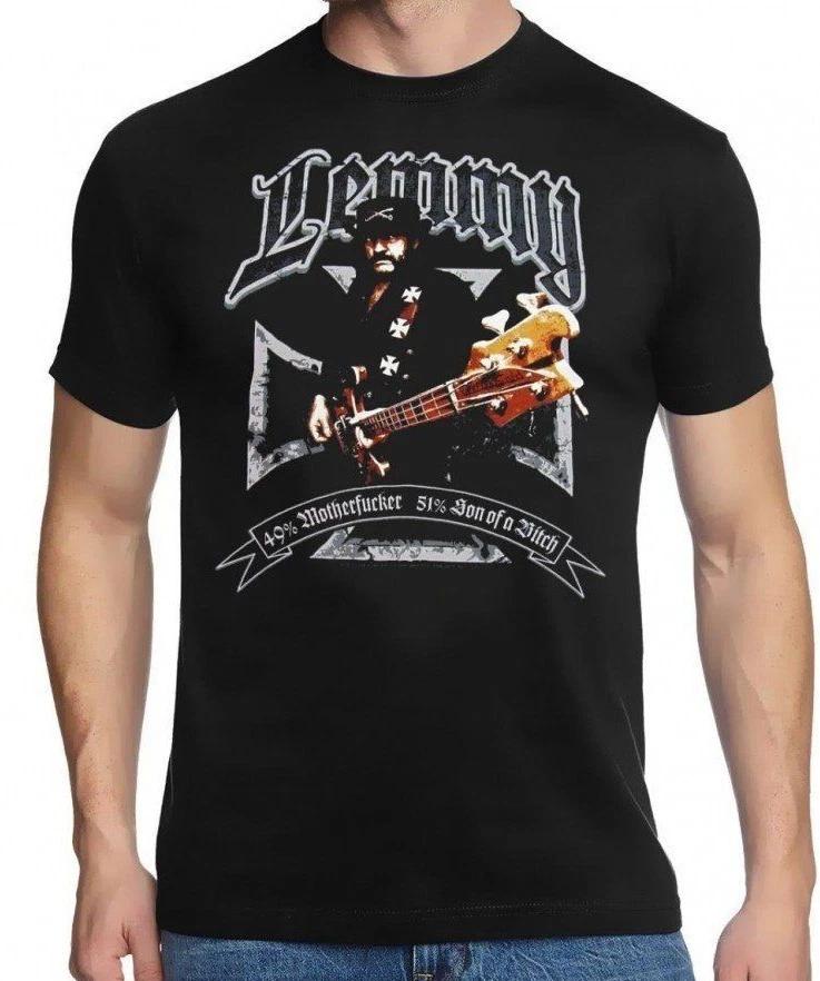 

Lemmy Kilmister Mens Motorhead 49% Motherf**r 51% Son of a B*tch Shirt New Small S