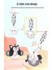 Happy Monkey Black & White Baby Rattle and Stroller Wind Chime