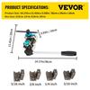 Brake Line Flaring Tool, 45 Degree Single, Double, and Bubble Flares for 3/16\", 1/4\", 5/16\" and 3/8\" Tube Size, Suitable for Soft Metal of Copper