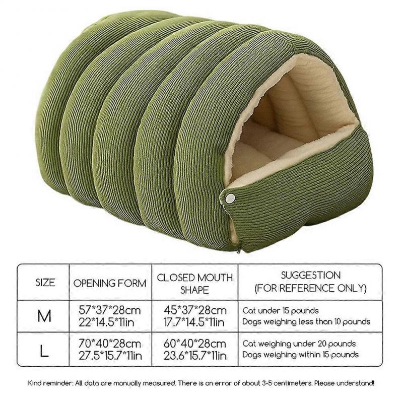 Cat Sleeping Bed for Winter Use Breathable Cozy Cat Cave Bed Peaceful Bedroom Bedside
