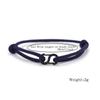 Simple Style 3mm Rope Bracelet Men Women 6 Colors Stainless Steel Clasp Leisure Versatile Accessories Adjustable Cord Braslet