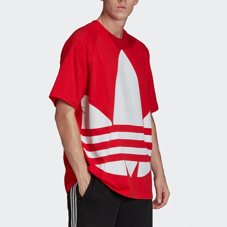 Adidas Tricou Originals Bg Trefoil Logo Mare Larg Mânecă Scurtă Bărbați Topuri Roșu FM9906