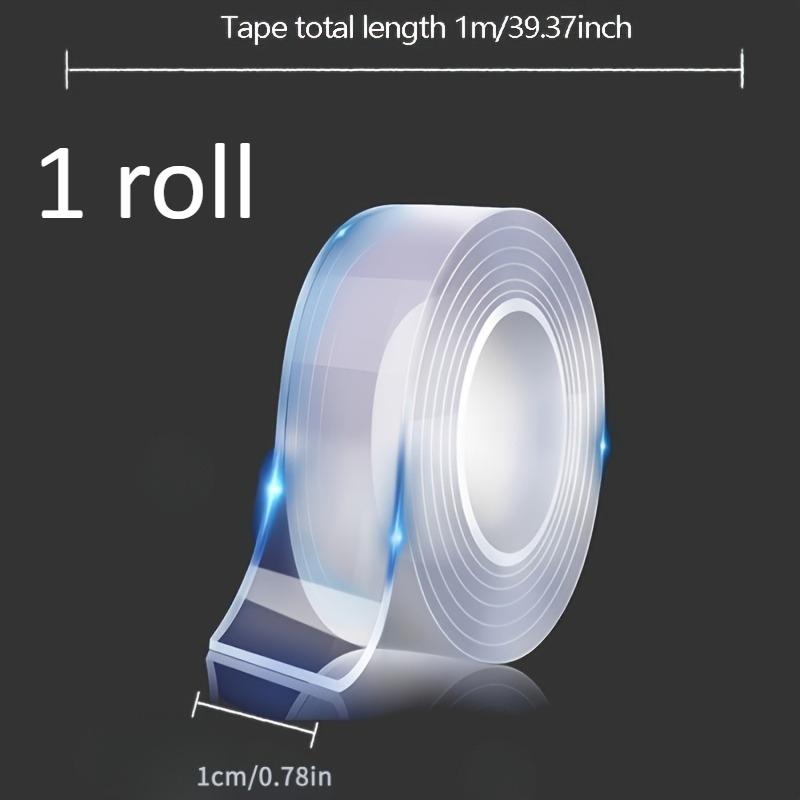 Strong Nano Double-Sided Tape,Heavy Duty Waterproof Adhesive for Walls,Glass,Metal,Plastic,No Residue Removable Clear Nano Glue