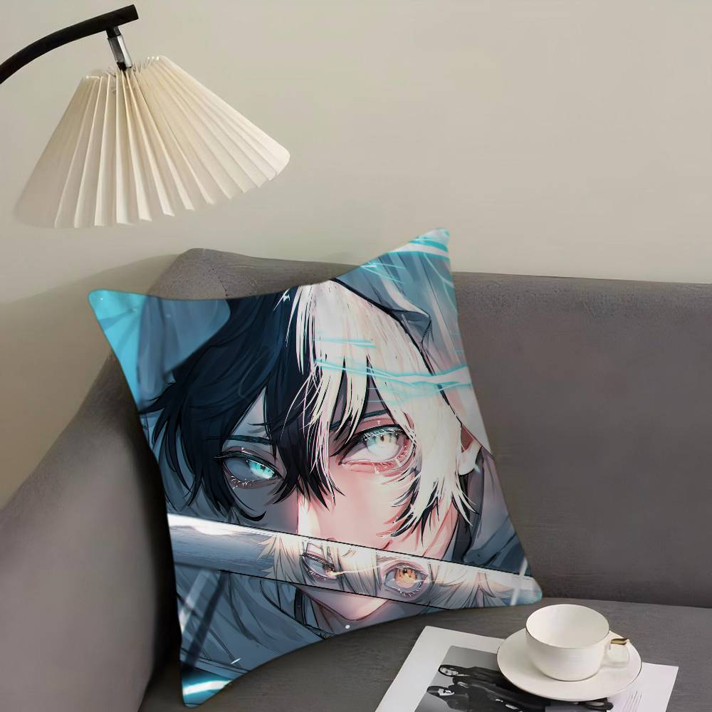 N-Noragami Cartoon Animation Office Cushion Pillowcase Car Cushion Cover45X45CM Lumbar Pillowcase Sofa Pillowcover