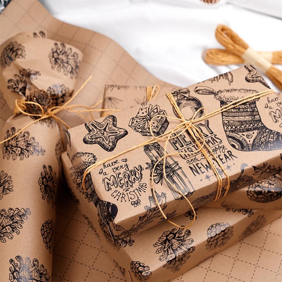 Wrapping Paper Roll Christmas Berry Design Paper Christmas Wrapping Paper Decorative For Handmade Crafts Festival Gifts Holiday