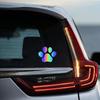 Tuqiang 10 Pcs Reflective Stickers Decoration Car Sticker Accessory Car Suitcase 3D Stickers(Cats, Paws)