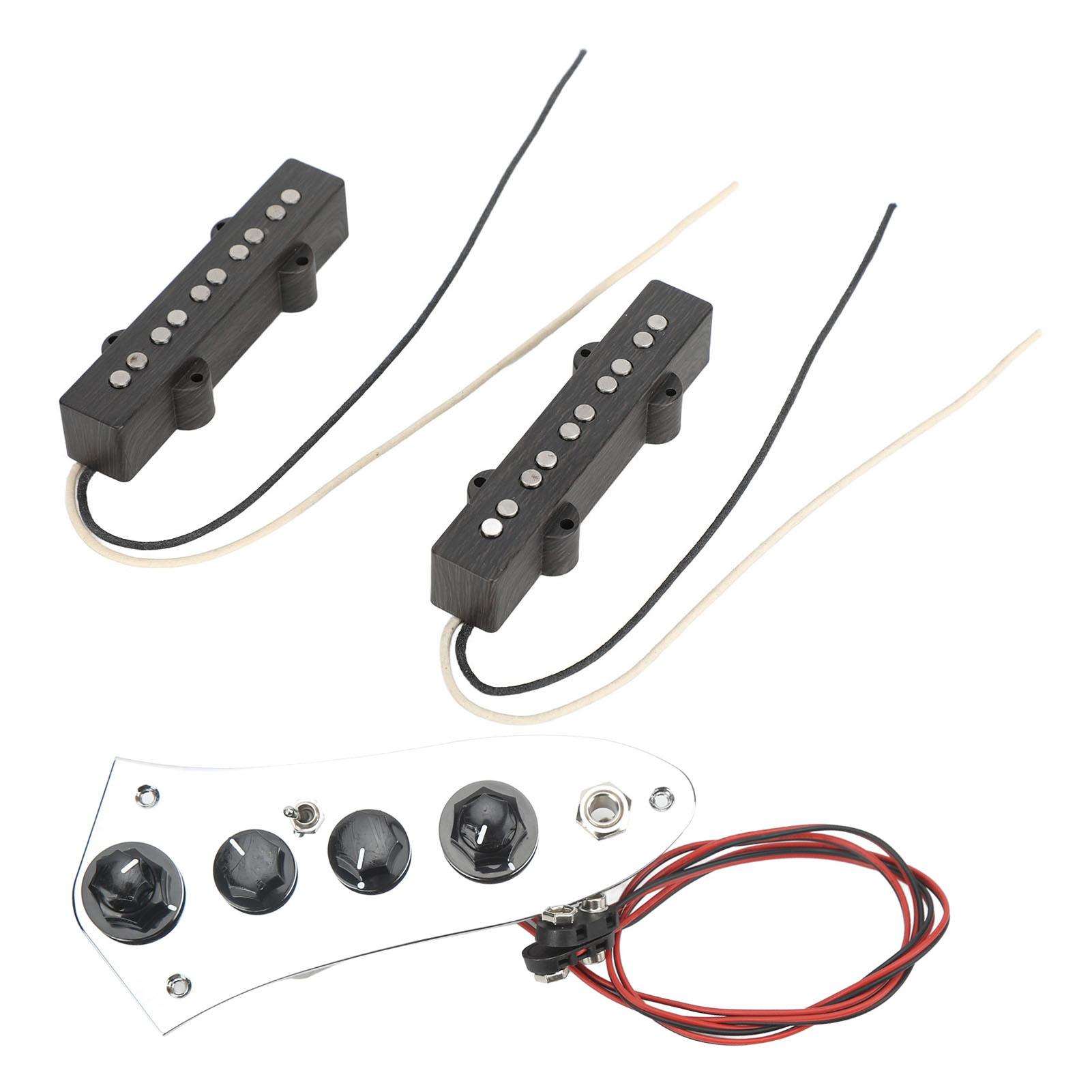 

Guitar Bass Pickup Set Standard Replacement 5 String Metal Plastic Pick Up Wired Bass Control Board Kit