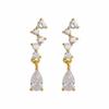 Star Tassel Earrings for Women French Retro Niche Exquisite Temperament Advanced Water Drop Starry Sky Earrings for Women