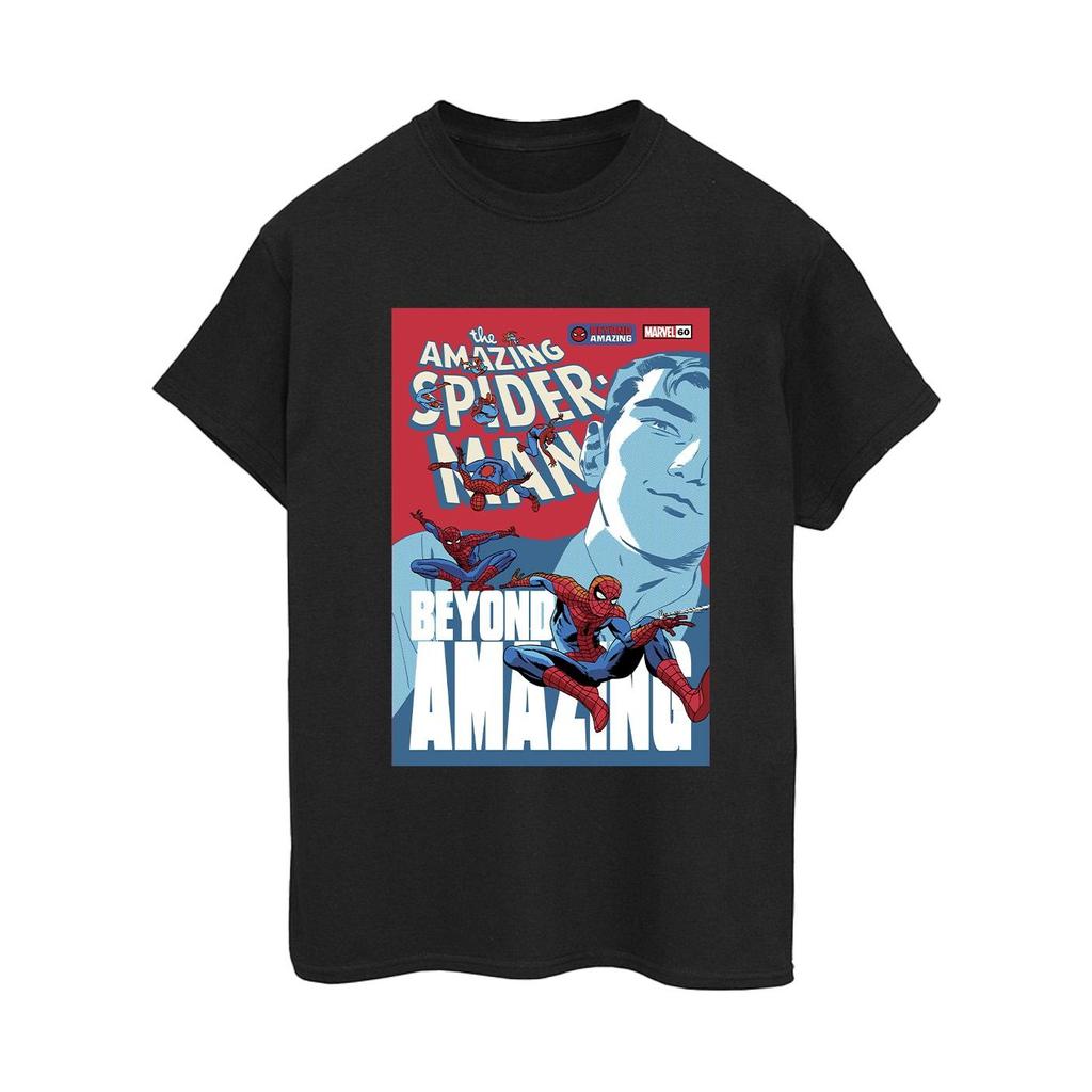 Marvel Womens/Ladies Spider-Man Beyond Amazing Cover Cotton Boyfriend T-Shirt