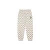 MLB Old Flower Knitted Sweatpants Unisex Beige Moderate Cuffed Pants 3APTM0114-50CRS