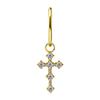 Charms - Cocr Nf - Gold Cross - Premium Zirconia - D-035